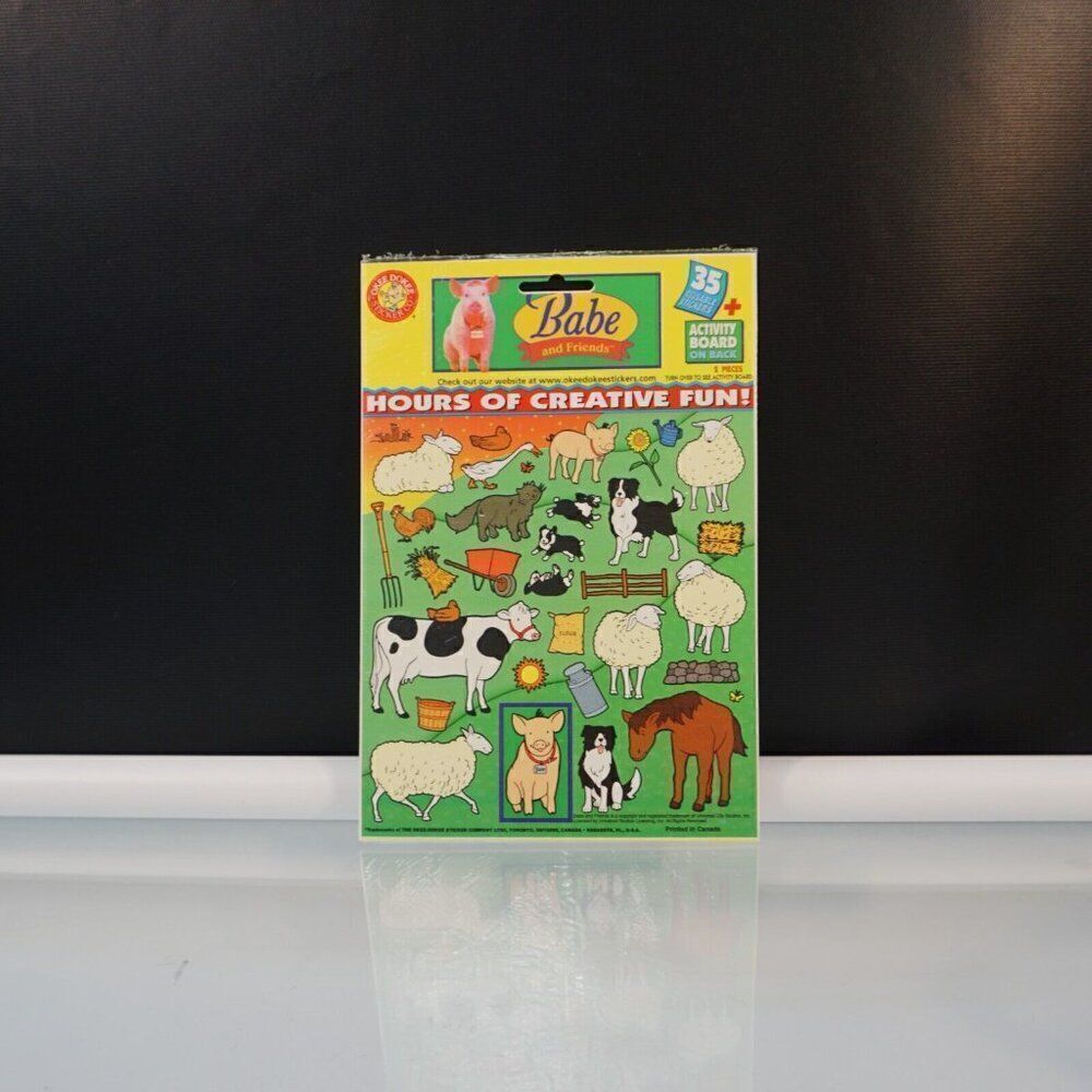 Babe And Friends Okee Dokee Stickers Party Favors Activity Board Reusable